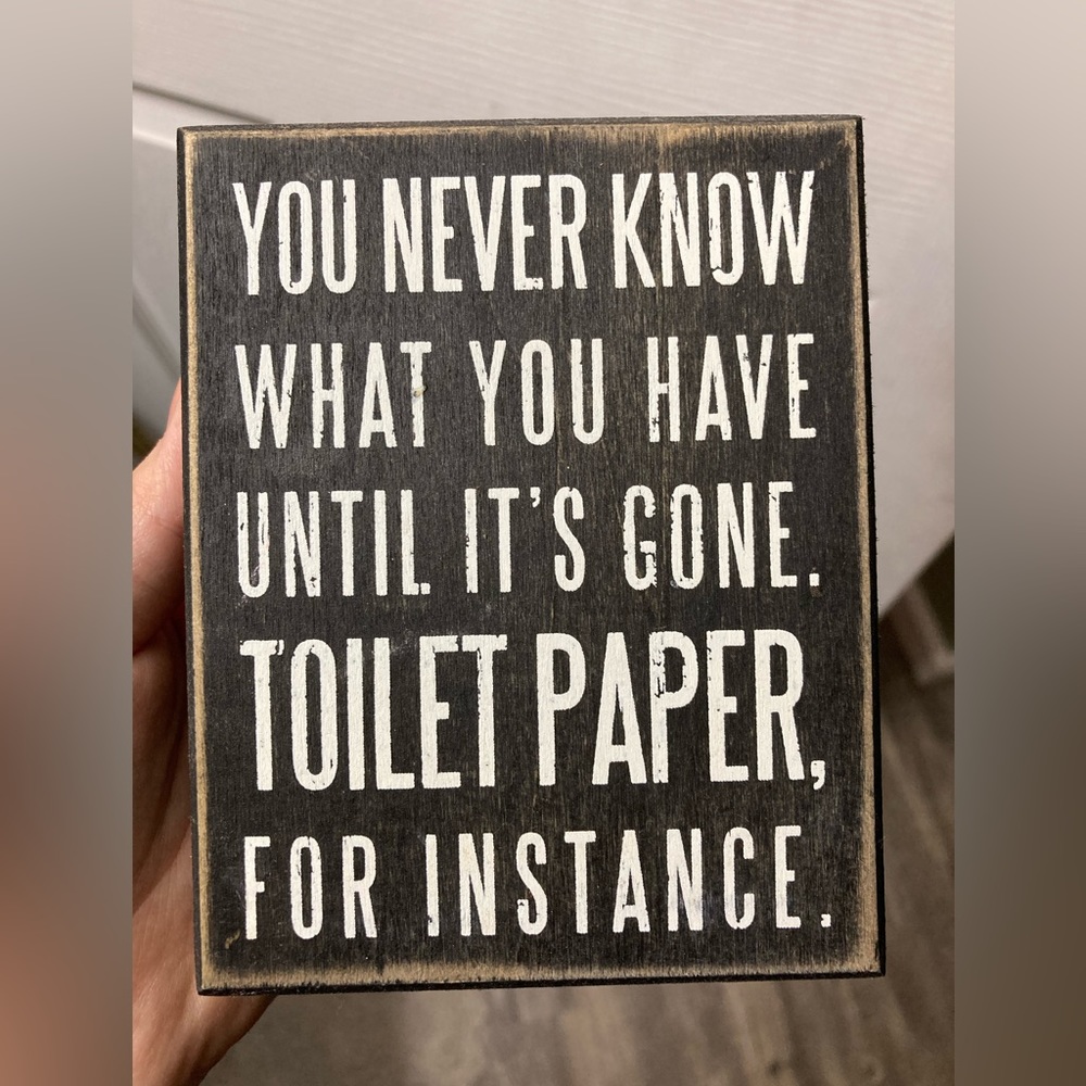 Bathroom box sign